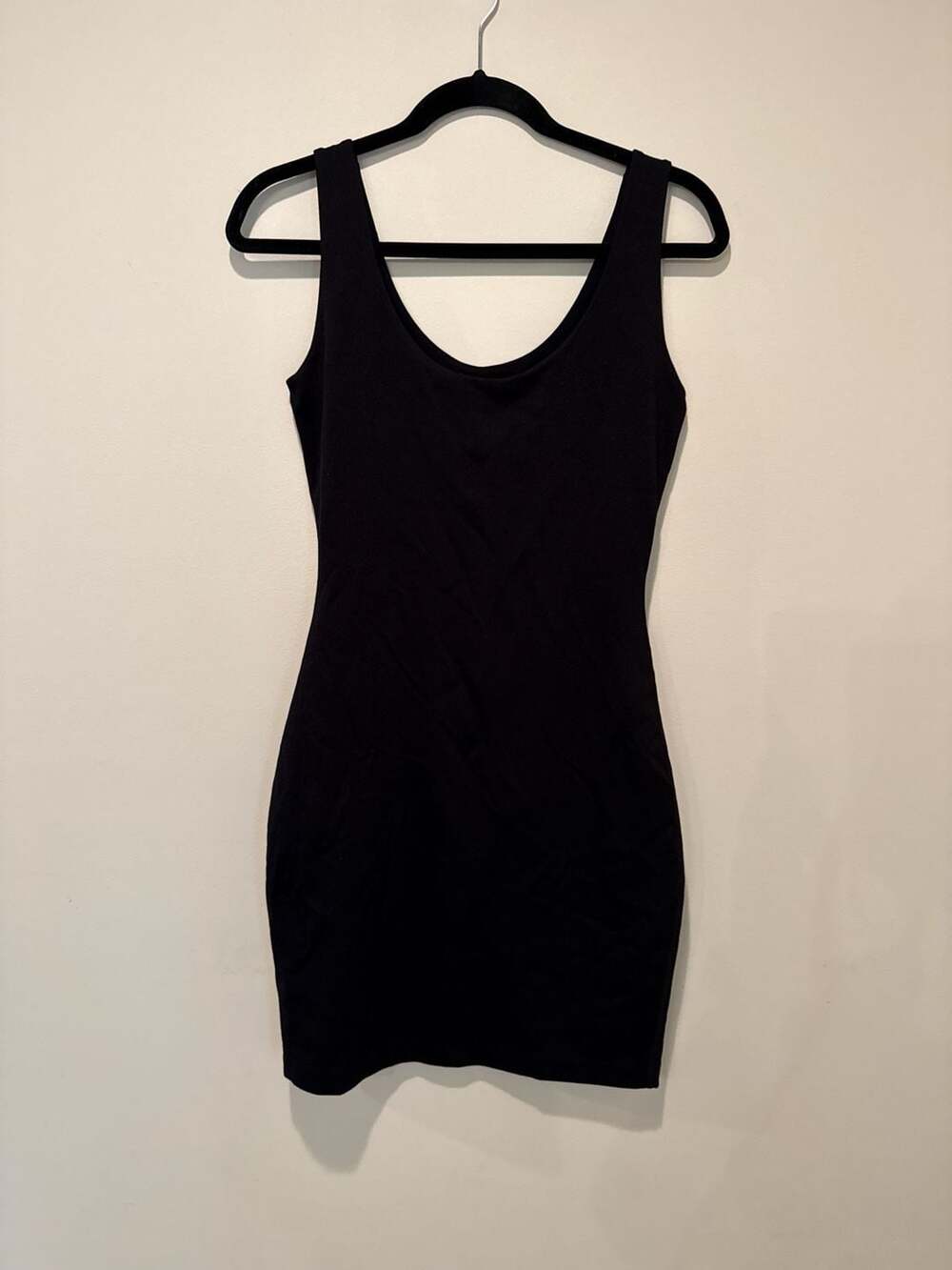 SHEER The Magic Sculpting Tank Bodycon Mini Dress Black Size M